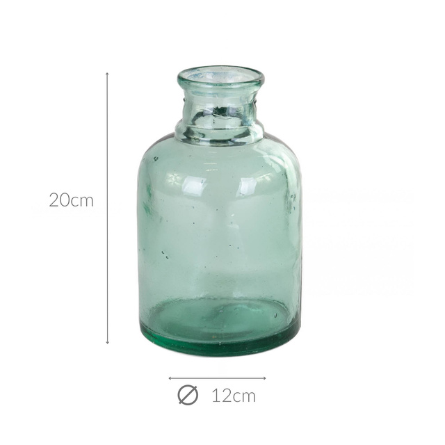Vaza din sticla reciclata, 20 cm