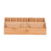 Organizator pentru cosmetice, din bambus, natural, 23 x 9 x 8.5 cm