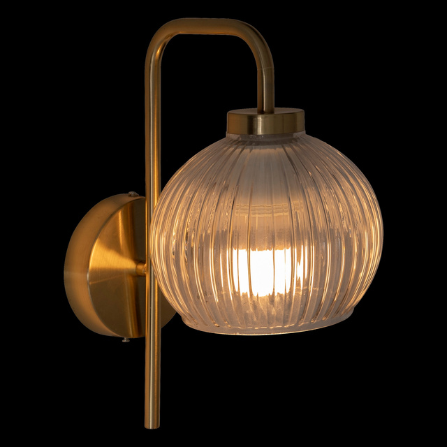 Aplice sferă KRYS, aur și sticlă, înălțime 30 cm