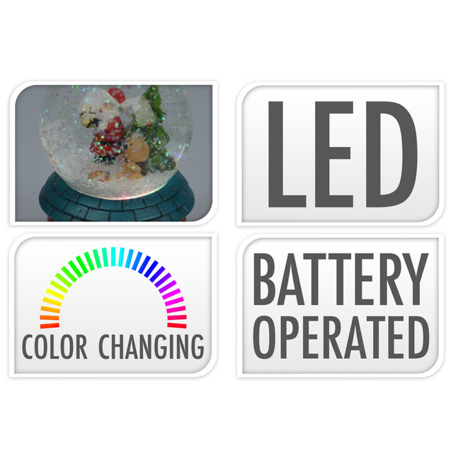 Glob de zapada, Craciun, LED, Ø 6,5 cm