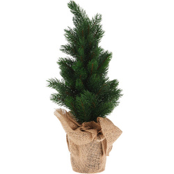 Copac artificial în ghiveci din iută, 45 cm