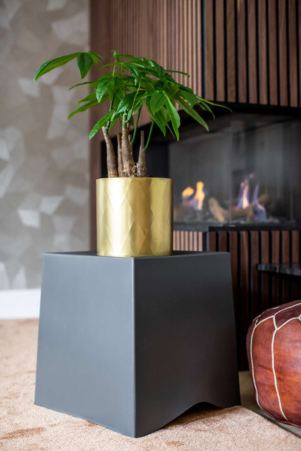 Taburet de baie din plastic, BRIQ, KOZIOL, alb din bumbac