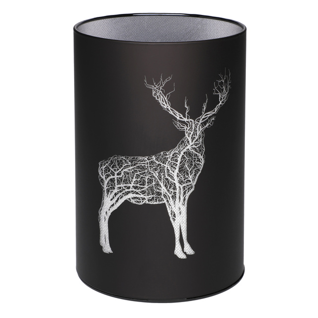 Lampă de sticlă LED cu ren, 15,5 cm