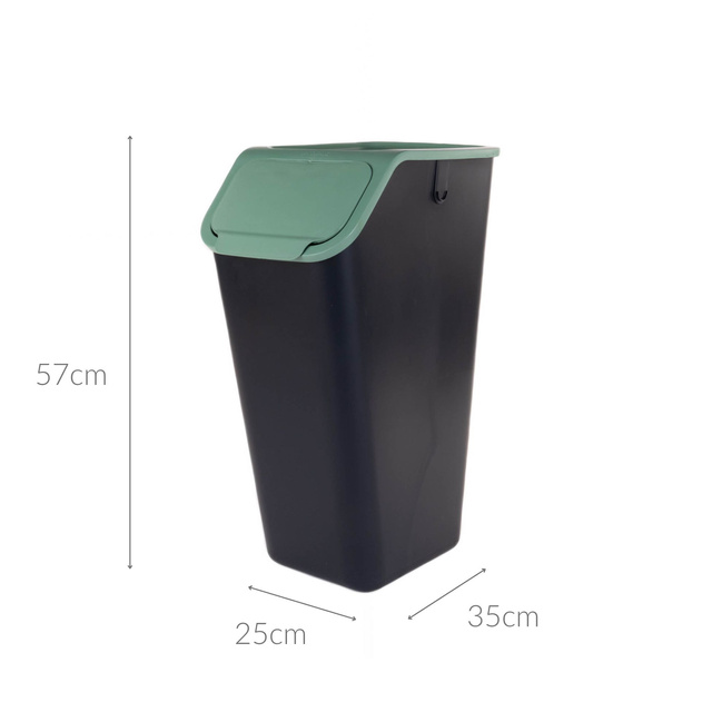 Coș de gunoi pentru sortarea deșeurilor, 3 x 35 l