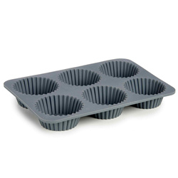 Forma pentru briose din silicon, 26 x 17 x 3 cm