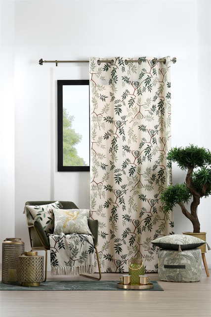 Perna decorativă BOTANYS cu franjuri, 40 x 40 cm