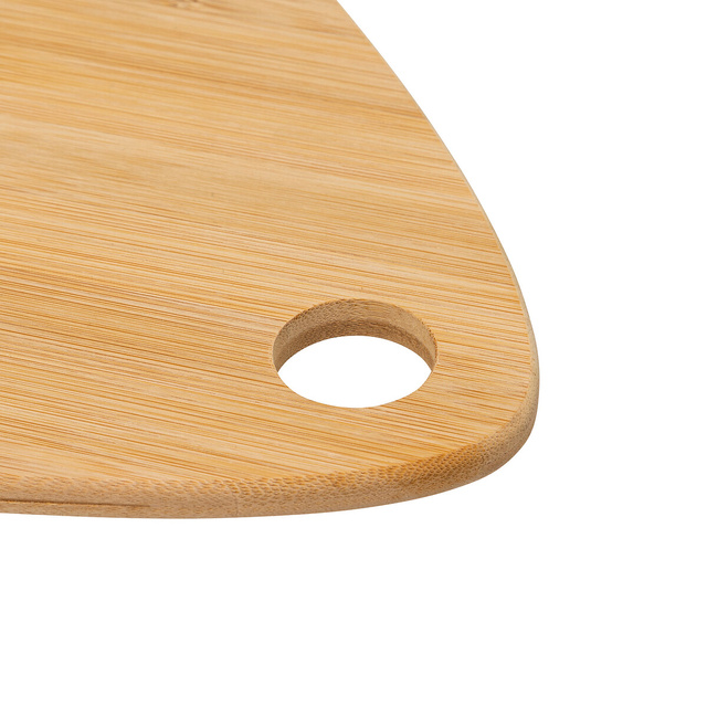 Set boluri pentru gustari pe o placa de bambus in forma de lacrima, 3 boluri