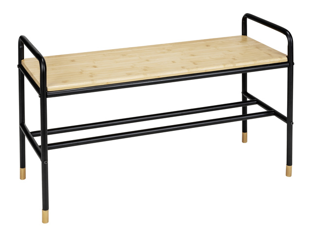 Dulap pentru încălțăminte cu raft din bambus, 80 x 50 x 33,5 cm, Loft, WENKO