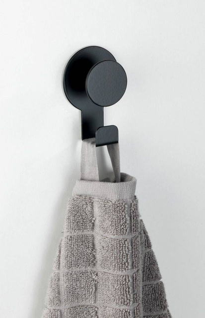 Cuier pentru baie BLANDAS negru mat, Wenko