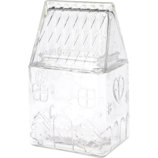 Recipient din sticlă cu model sărbătoresc 1,5 L