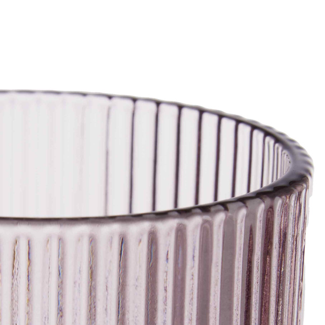 Pahare pentru apa LINES din sticla canelata, set de 6, 270 ml