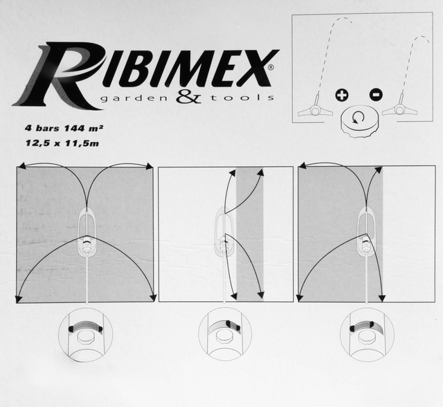Aspersor turbina RIBIMEX, raza de stropire 144m²