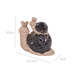 Figurina melc, decor gradina, 10 x 11 cm