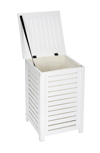 Cos rufe, Wenko Oslo, Lemn/Textil, Alb