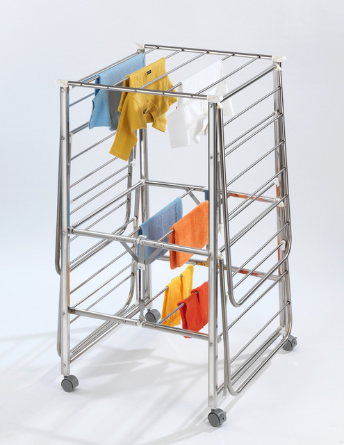 Uscător de haine pliant MOBILE, oțel inoxidabil