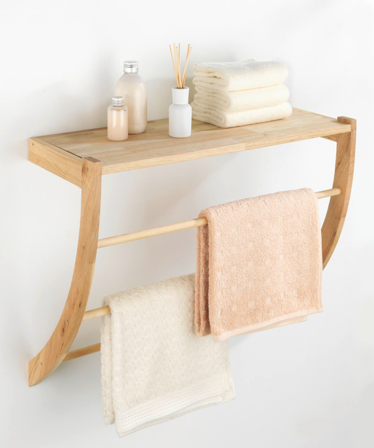 Suport pentru prosoape NORVEGIA, din lemn, WENKO