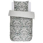 Set de lenjerie de pat din bumbac pentru o persoană, set de fețe de pernă din satin, 100% bumbac, 140 x 220 cm, Essenza