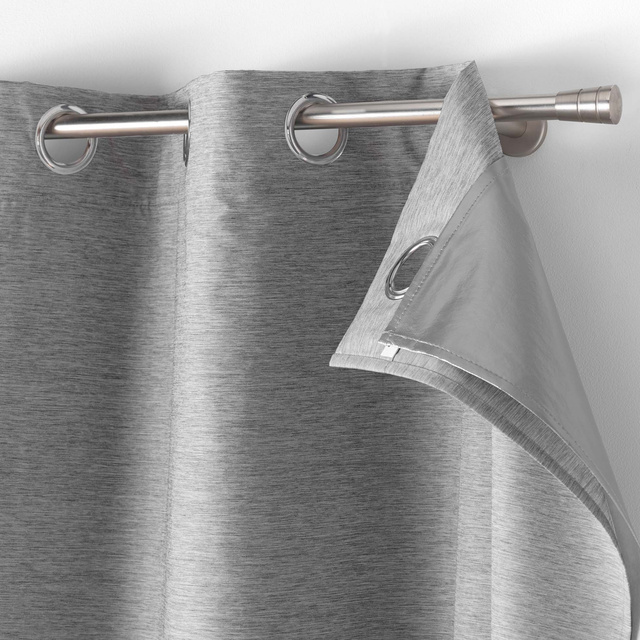 Perdea cu inele cu un strat adaugat opac, doua straturi, 140 x 260 cm