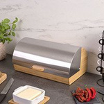 Coș de pâine din bambus cu capac metalic, ZELLER