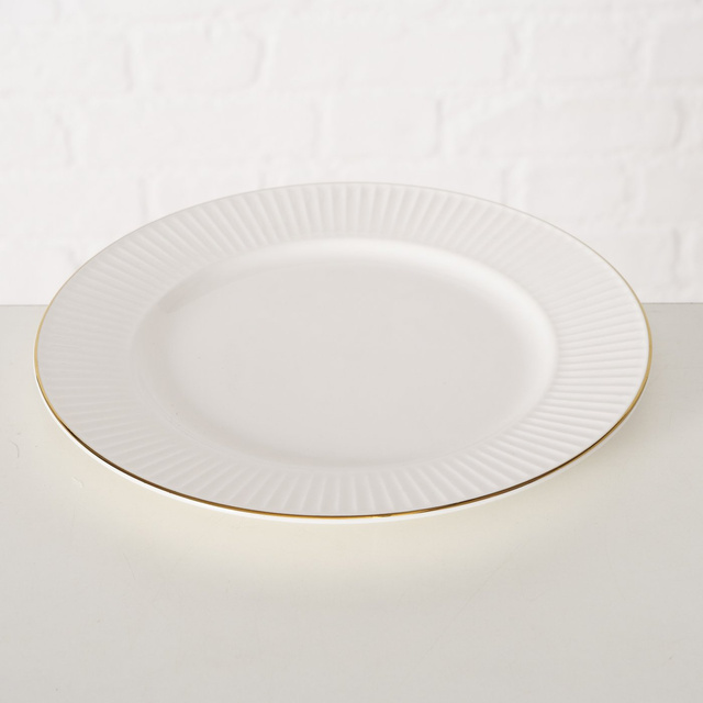 Farfurie pentru desert Kelly, portelan, 20 cm, alb