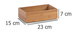 Recipient din bambus pentru depozitare, 23x15x7 cm, ZELLER