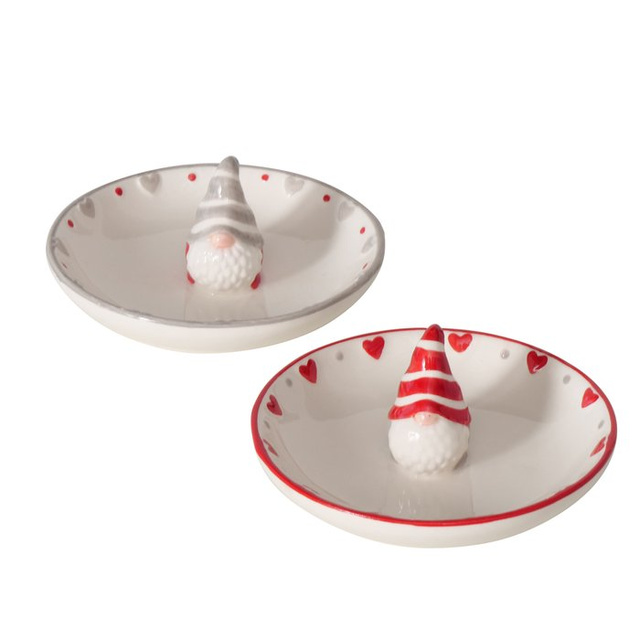 Farfurie decorativă cu Moș Crăciun, Ø11 cm