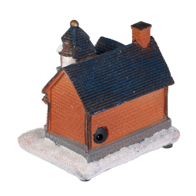 Decoratiune de Craciun Casa de iarna, iluminata LED, 15 x 12,5 x 9,5 cm