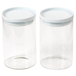 Set două recipiente de depozitare din sticlă, 10 x 15 cm, Kesper