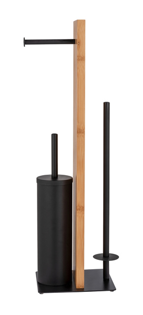 Suport pentru hartie igenica si perie WC RIVALTA, 3in1, WENKO