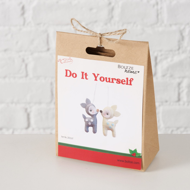 Set DIY pentru crearea de decorațiuni, 2 reni