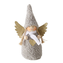 Figurina AMIA îngeraș în hăinuțe moi, înălțime 16 cm