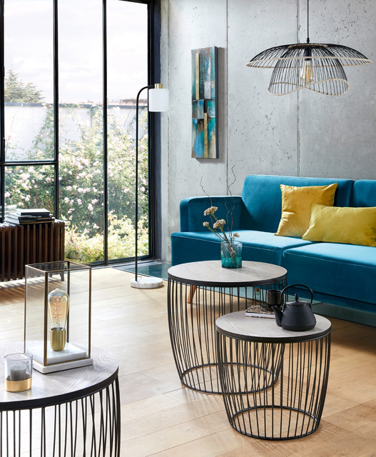 Perna decorativa, 45 x 45 cm, galbena