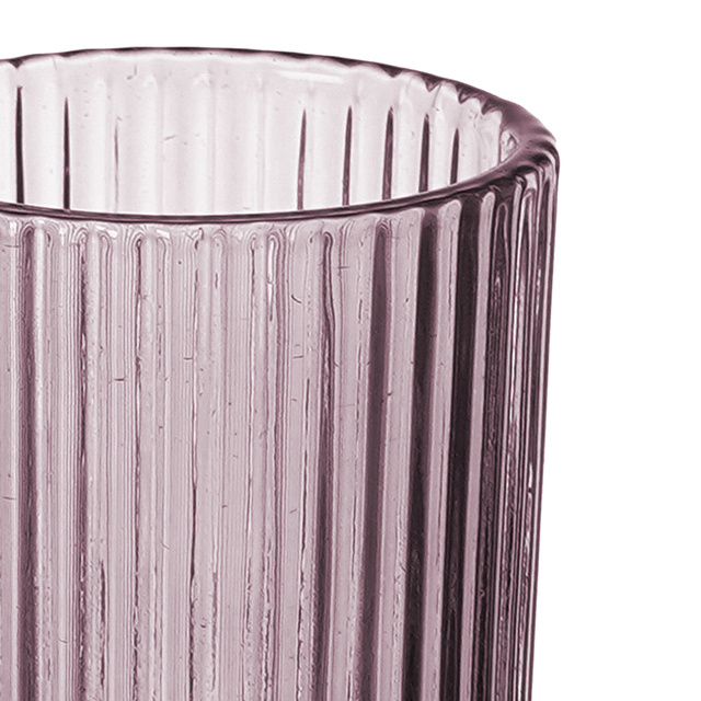 Pahare de sampanie LINES din sticla canelata, set de 6, 160 ml