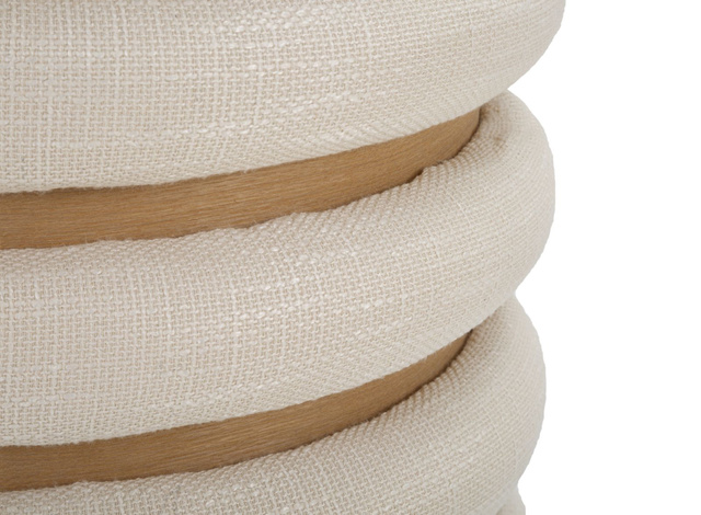 Puf decorativ rotund DAMASCO, Ø 40 cm