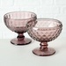 Cupa pentru desert si inghetata, sticla roz, Ø 12 cm