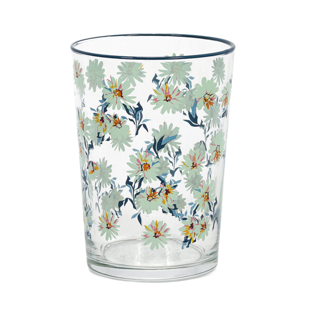 Pahar mare cu model floral, 510 ml