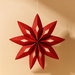 Stea de Crăciun din fetru, roșie, Ø 50 cm