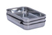 Set 3 tavi servire/preparare, Inox, 22x16x3 cm