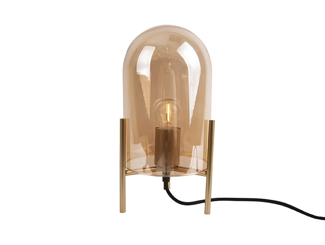 Lampă de birou cu abajur din sticlă BELL, Ø 16 cm