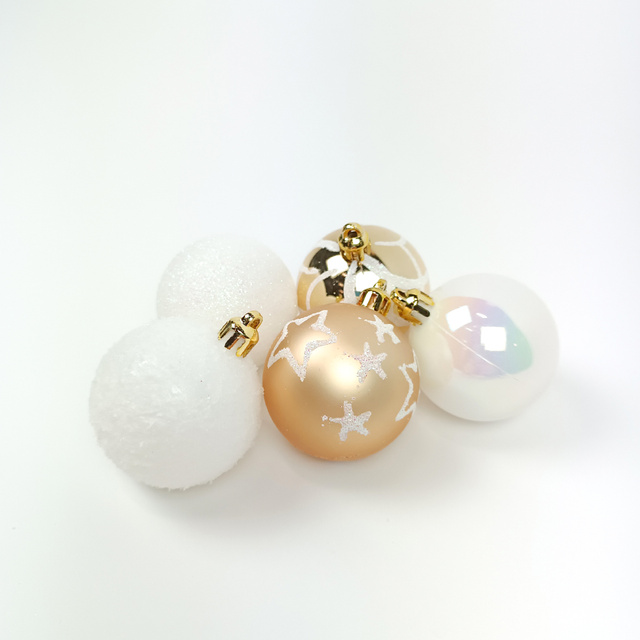 Set globulete din plastic, Ø 5 cm, 15 buc.