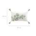 Pernă decorativă cu franjuri și model de frunze, 30 x 50 cm