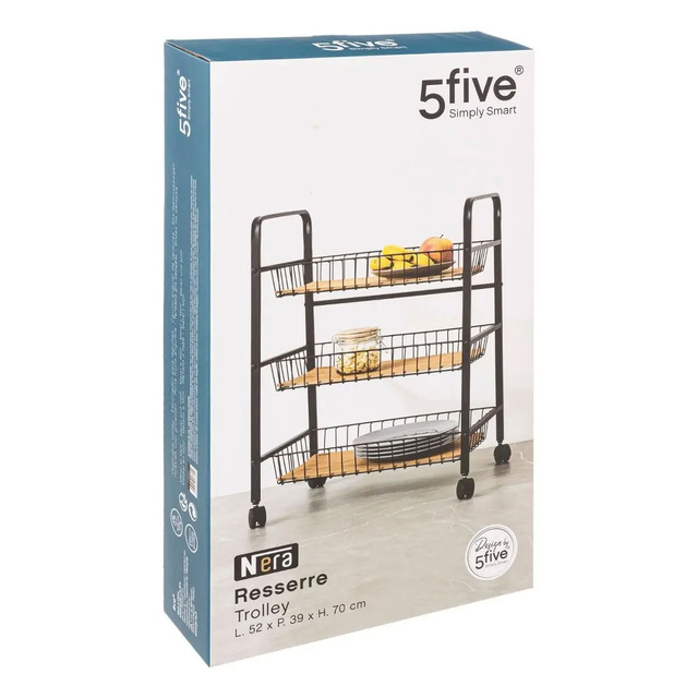 Carucior de bucatarie NERA, 3 niveluri, 52 x 39 x 70 cm