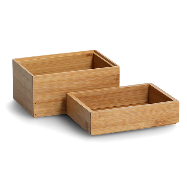 Organizator cosmetic, bambus, 2 piese, ZELLER