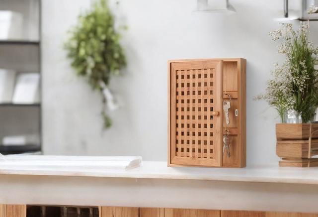 Suport pentru chei - dulap din bambus, ZELLER
