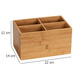 Organizator de baie TERRA cu 4 compartimente, bambus, WENKO
