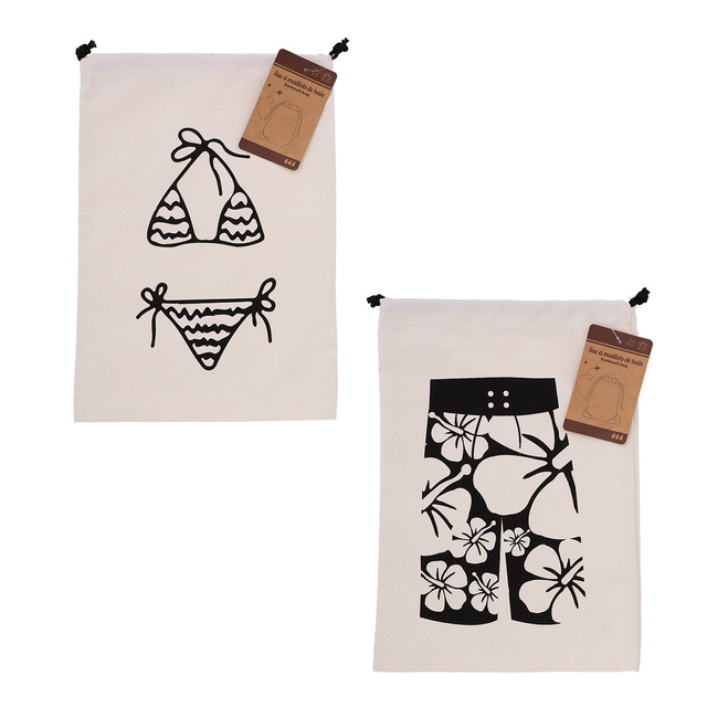 Organizer de călătorie pentru costum de baie, 34 x 23 cm cu șnur.