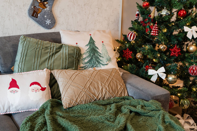 Perna decorativa cu model original, 45 x 45 cm