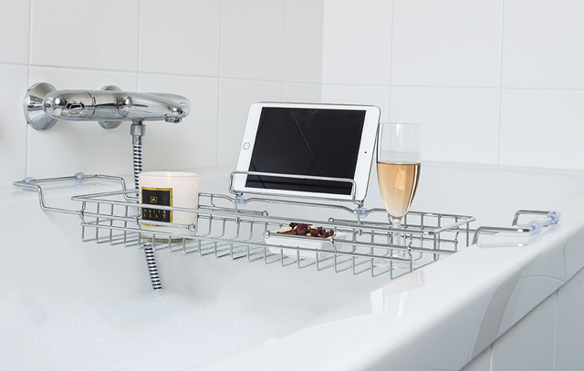 Raft pentru cadă CADDY, metalic, 18 x 20 x 61 cm