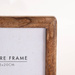 Ramă foto din lemn, verticală, din lemn de mango, 23 x 2 x 28 cm