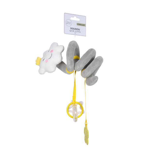 Spirală senzorială de pluș pentru pătuț